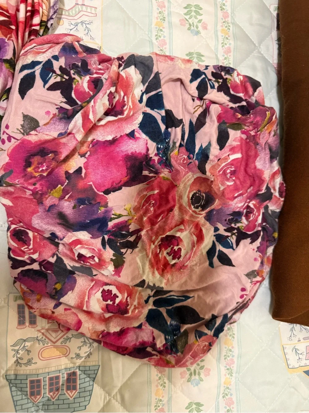 Posh Peanut Floral Crib Sheets in Pink, Blue, Purple